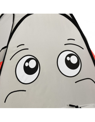 Tenda Gioco Bambini Elefante Grigio 250 Palline 174x86x101 cm
