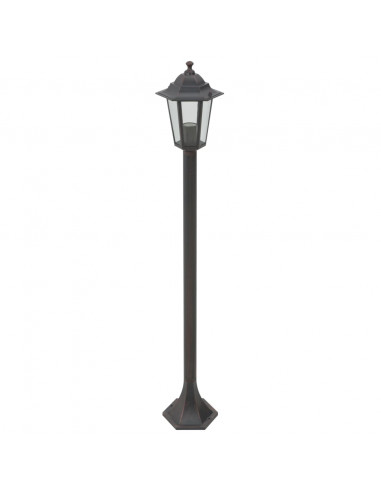 Lampioni da Giardino 6pz E27 110 cm Alluminio Bronzo