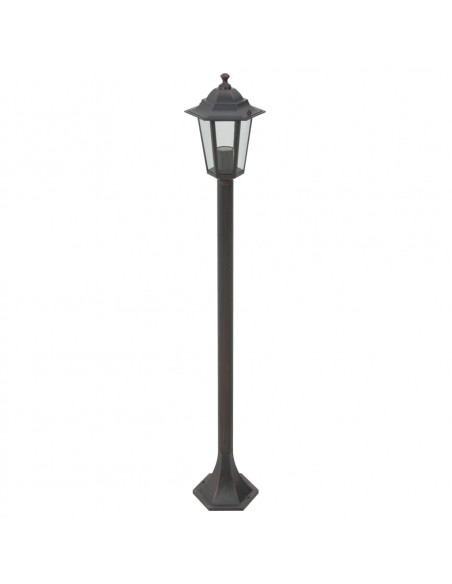 Lampioni da Giardino 6pz E27 110 cm Alluminio Bronzo