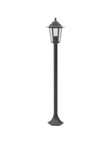 Lampioni da Giardino 6pz E27 110 cm Alluminio Bronzo