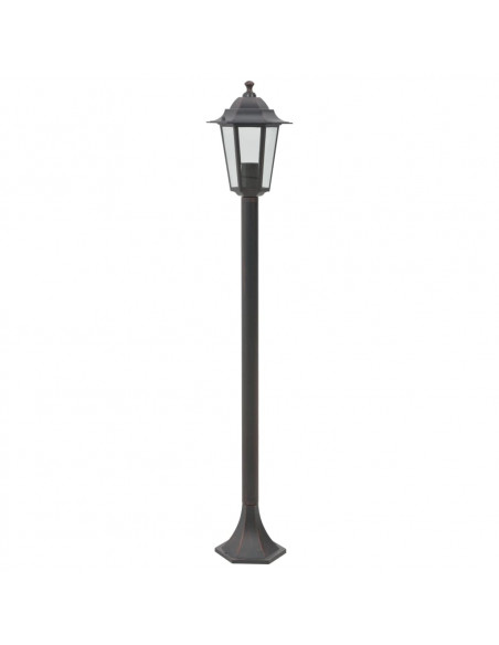 Lampioni da Giardino 6pz E27 110 cm Alluminio Bronzo