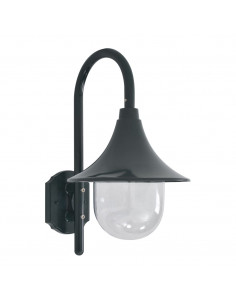 Lampada da Parete da Giardino E27 42 cm Alluminio Verde Scuro 2