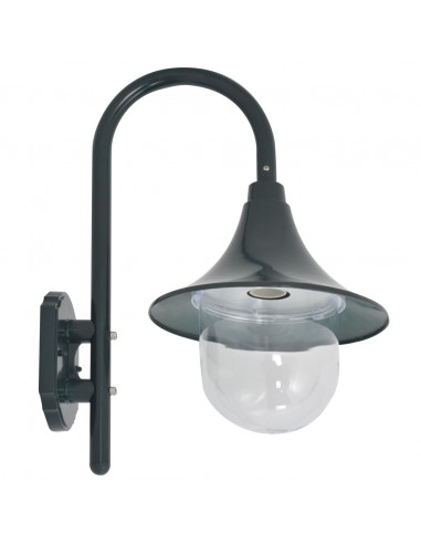 Lampada da Parete da Giardino E27 42 cm Alluminio Verde Scuro