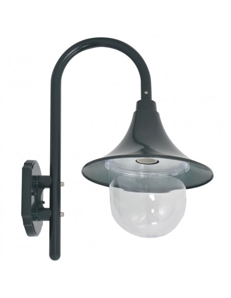 Lampada da Parete da Giardino E27 42 cm Alluminio Verde Scuro