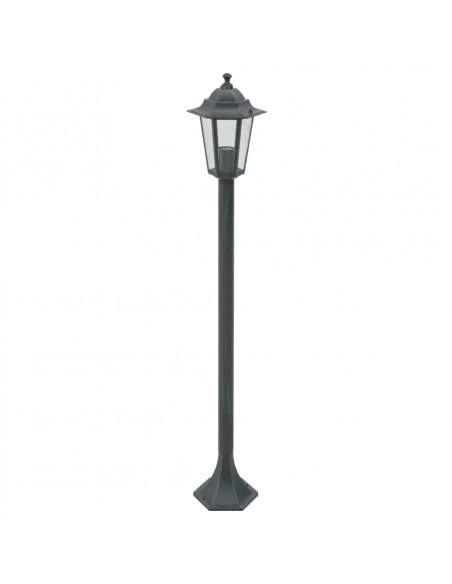 Lampioni da Giardino 6pz E27 110 cm Alluminio Verde Scuro