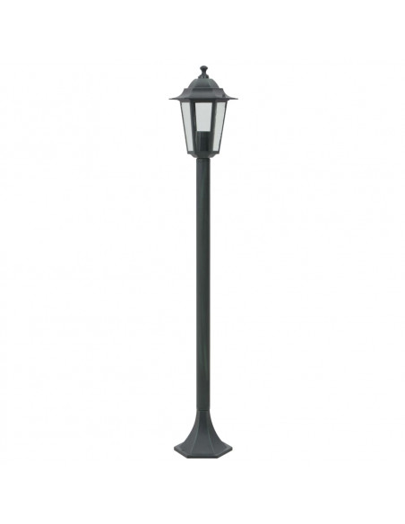 Lampioni da Giardino 6pz E27 110 cm Alluminio Verde Scuro