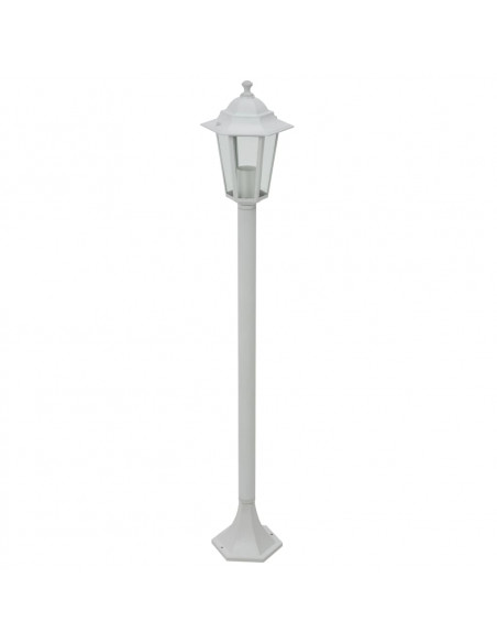 Lampioni da Giardino 6 pz E27 110 cm in Alluminio Bianco