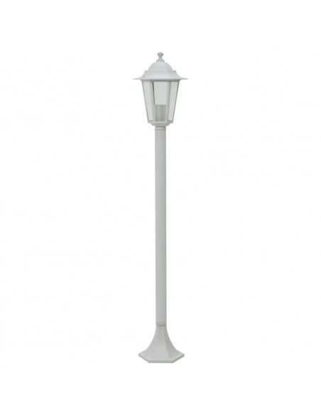 Lampioni da Giardino 6 pz E27 110 cm in Alluminio Bianco