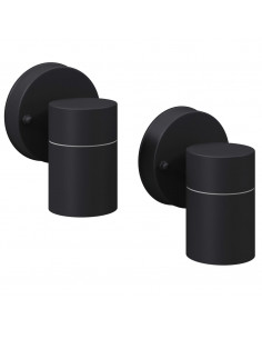 Lampada LED da Parete 2 pz Acciaio Inox Proiezione Basso 2