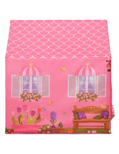 Tenda da Gioco per Bambini Rosa con 250 Palline 69x94x104 cm
