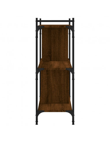Libreria Rovere Marrone 3 Ripiani 76x32x88 cm Legno Multistrato