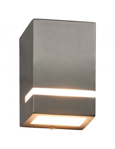 Lampade da Parete da Esterno 2 pz 35 W Argento Rettangolari