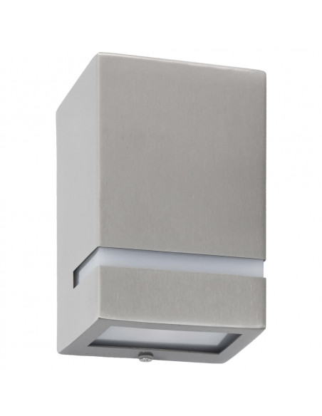 Lampade da Parete da Esterno 2 pz 35 W Argento Rettangolari