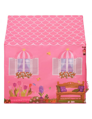 Tenda da Gioco per Bambini Rosa con 250 Palline 69x94x104 cm