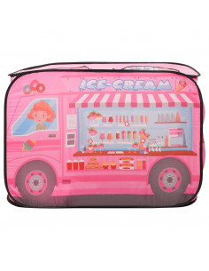 Tenda da Gioco per Bambini Rosa con 250 Palline 70x112x70 cm 2