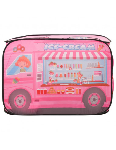 Tenda da Gioco per Bambini Rosa con 250 Palline 70x112x70 cm