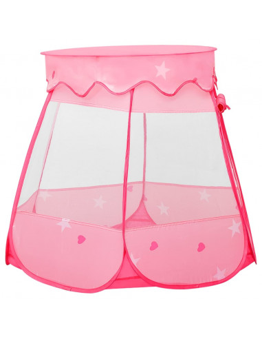 Tenda da Gioco per Bambini Rosa con 250 Palline 102x102x82 cm