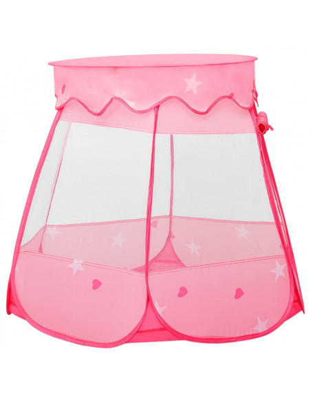 Tenda da Gioco per Bambini Rosa con 250 Palline 102x102x82 cm