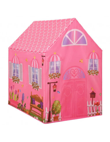 Tenda da Gioco per Bambini Rosa con 250 Palline 69x94x104 cm