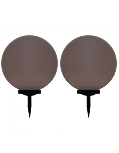 Lampade Solari da Esterno 2 pz LED Sferiche 50 cm RGB