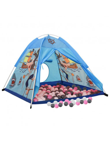 Tenda da Gioco per Bambini Blu con 250 Palline 120x120x90 cm