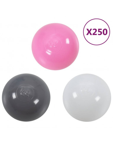 Tenda da Gioco per Bambini Rosa con 250 Palline 100x100x127 cm