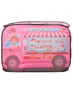 Tenda da Gioco per Bambini Rosa con 250 Palline 70x112x70 cm 2