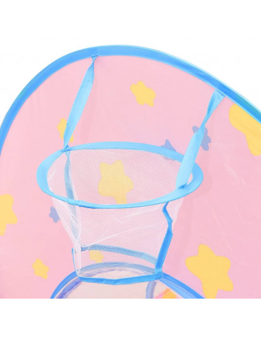 Tenda da Gioco per Bambini Rosa con 250 Palline 301x120x128 cm