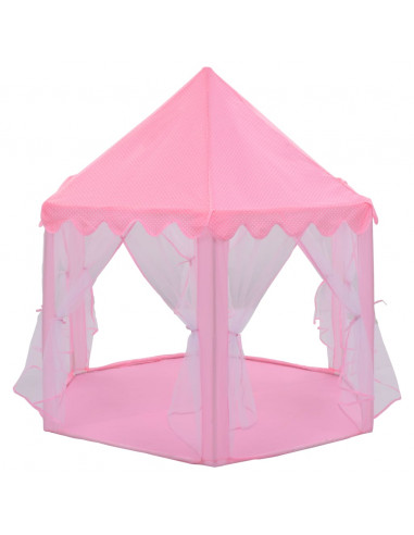 Tenda da Gioco Principessa con 250 Palline 133x140 cm Rosa