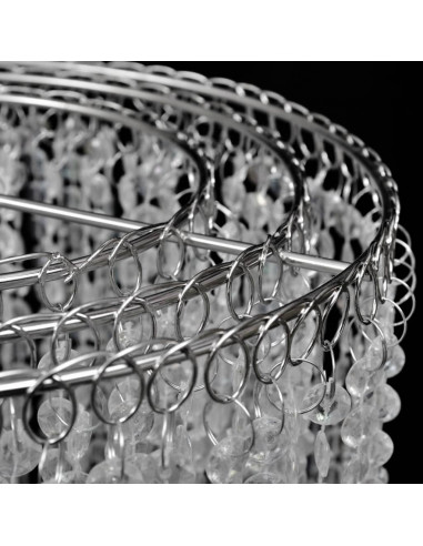 Lampadario Sospeso in Cristallo 26 x 70 cm