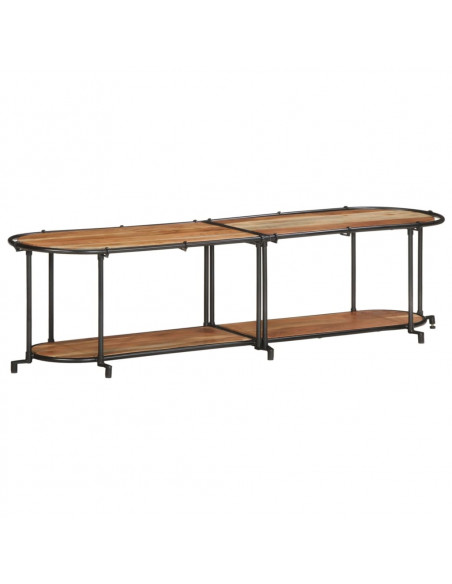 Mobile Porta TV 160x42x40 cm in Legno Massello di Acacia