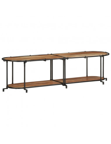 Mobile Porta TV 160x42x40 cm in Legno Massello di Acacia