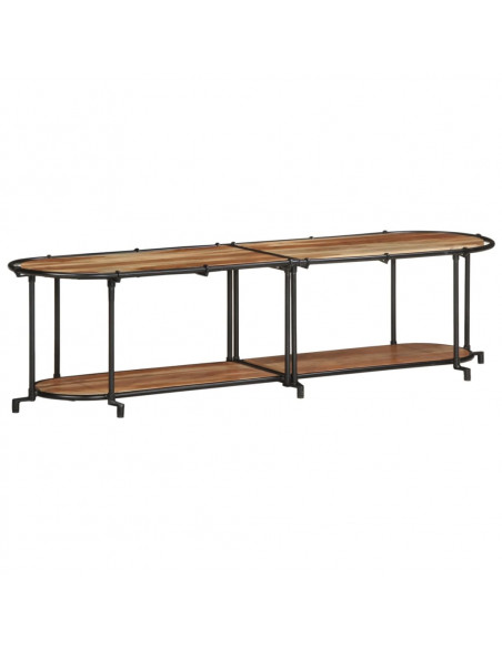 Mobile Porta TV 160x42x40 cm in Legno Massello di Acacia