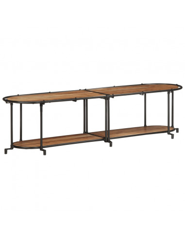 Mobile Porta TV 160x42x40 cm in Legno Massello di Acacia