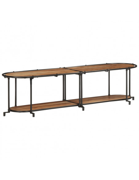 Mobile Porta TV 160x42x40 cm in Legno Massello di Acacia