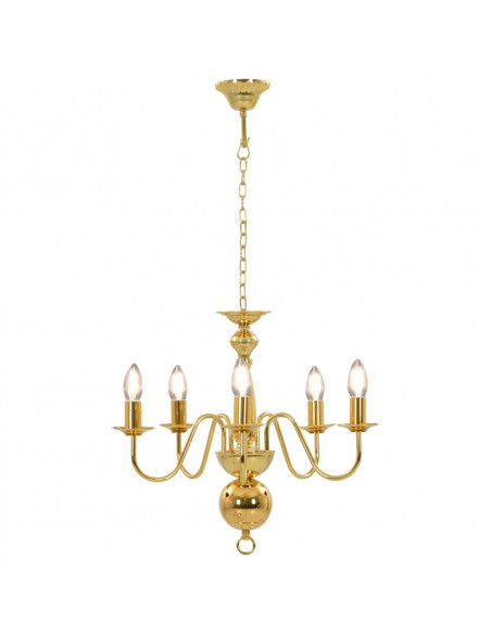 Lampadario Oro 5 Lampadine Attacco E14