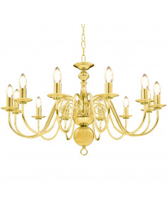 Lampadario Dorato per 12 Lampadine E14 2