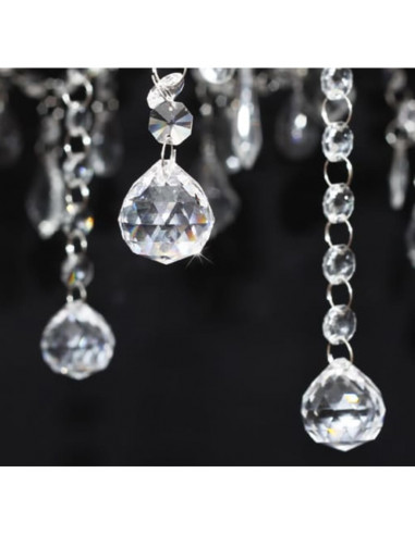 Lampadario con 2300 Cristalli Bianchi