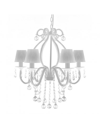 Lampadario con 2300 Cristalli Bianchi