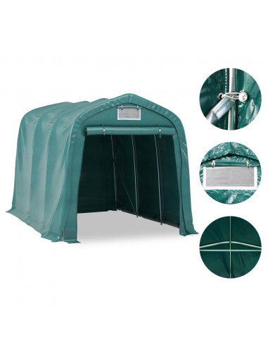 Tenda Garage in PVC 2,4x3,6 m Verde
