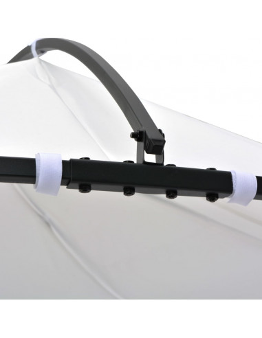 Gazebo 300x290 cm Bianco Rotondo