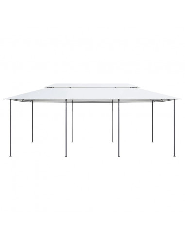 Gazebo 600x298x270 cm Bianco 180g/m²