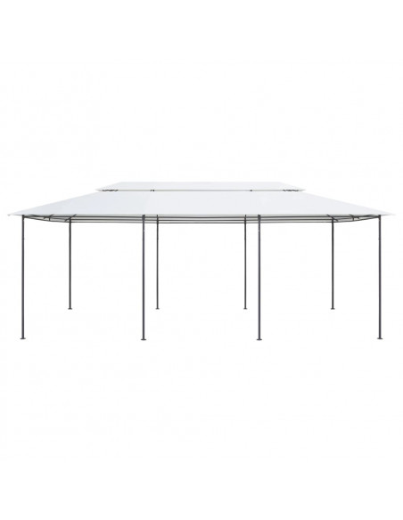 Gazebo 600x298x270 cm Bianco 180g/m²