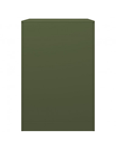 Rastrelliera per Legna da Ardere Verde 60x40x60 cm in Acciaio