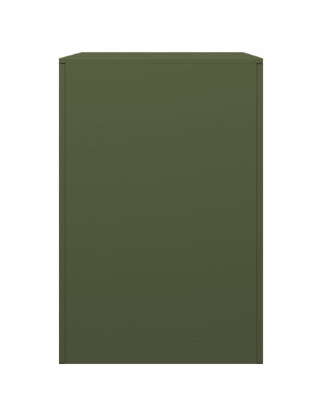 Rastrelliera per Legna da Ardere Verde 60x40x60 cm in Acciaio