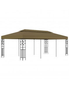 Gazebo 6x3 m Grigio Talpa 180 g/m² 2