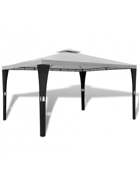 Gazebo con Tetto 3x4 m Bianco Crema