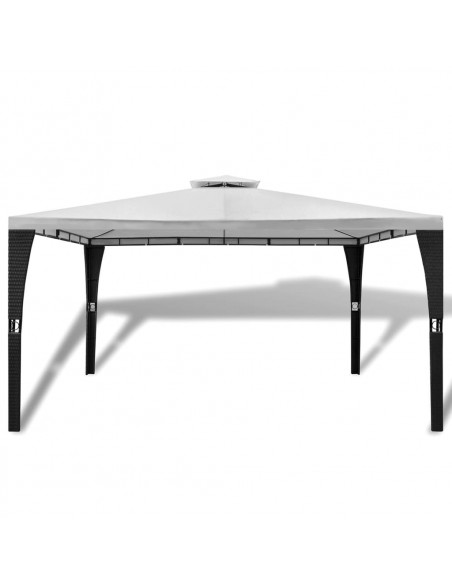 Gazebo con Tetto 3x4 m Bianco Crema