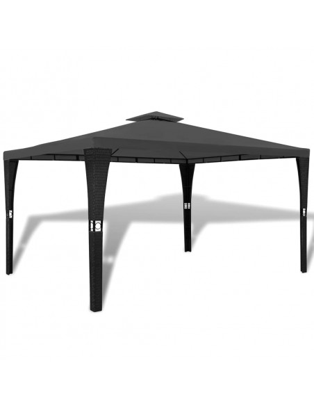 Gazebo con Tetto 3x4 m Grigio Scuro