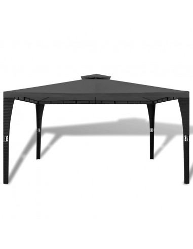 Gazebo con Tetto 3x4 m Grigio Scuro